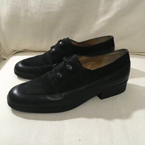 Selby Moc Fit Black leather/Suede Loafers Sz 10B